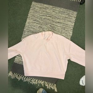 Lululemon Perfectly Oversized Cropped Crew - Strawberry Milkshake - Like New